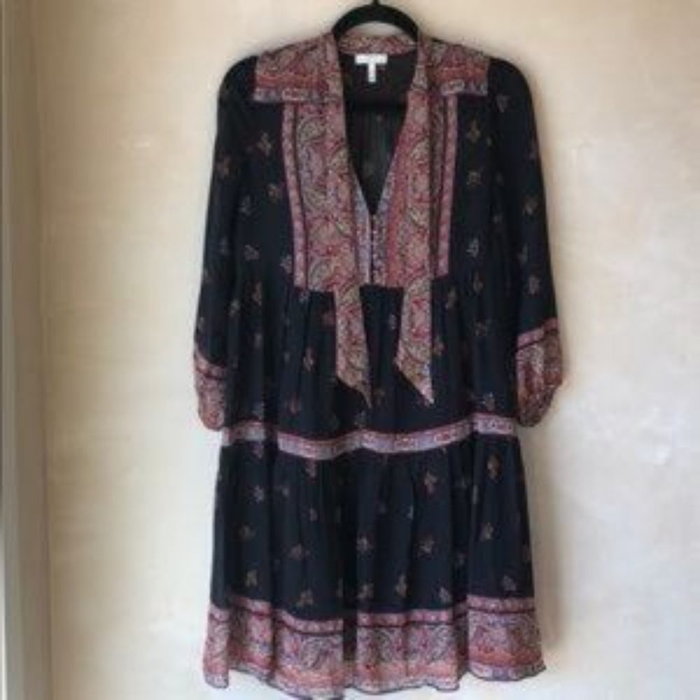 Joie, Alpina Silk Dress in Caviar - Picture 5 of 8